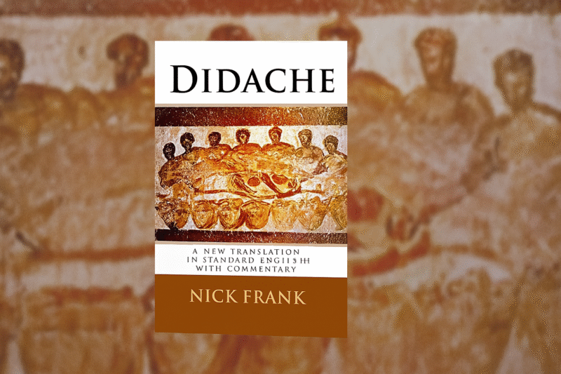 Book Review of The Didache translated by Nick Frank. Photo by Jeff McLain with ChatGPT.