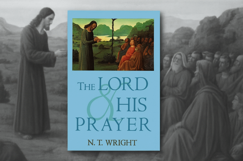Book Review of The Lord & His Prayer by N.T. Wright. Photo by Jeff McLain with ChatGPT.